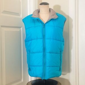REI teal puffer vest size Medium